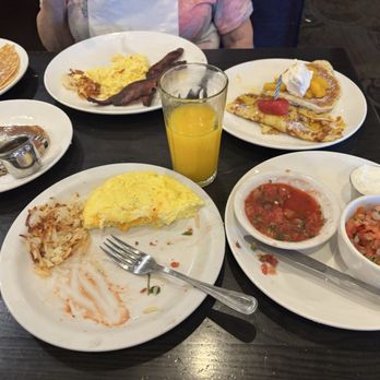 The Original Pancake House - Western omelette, 49er Flapjacks - Short Stack (2)eggs and bacon, - Breakfast & Brunch Near Me - Maple Grove, Minnesota The Original Pancake House - Western omelette, 49er Flapjacks - Short Stack (2)eggs and bacon, - Breakfast & Brunch Near Me - Maple Grove, Minnesota