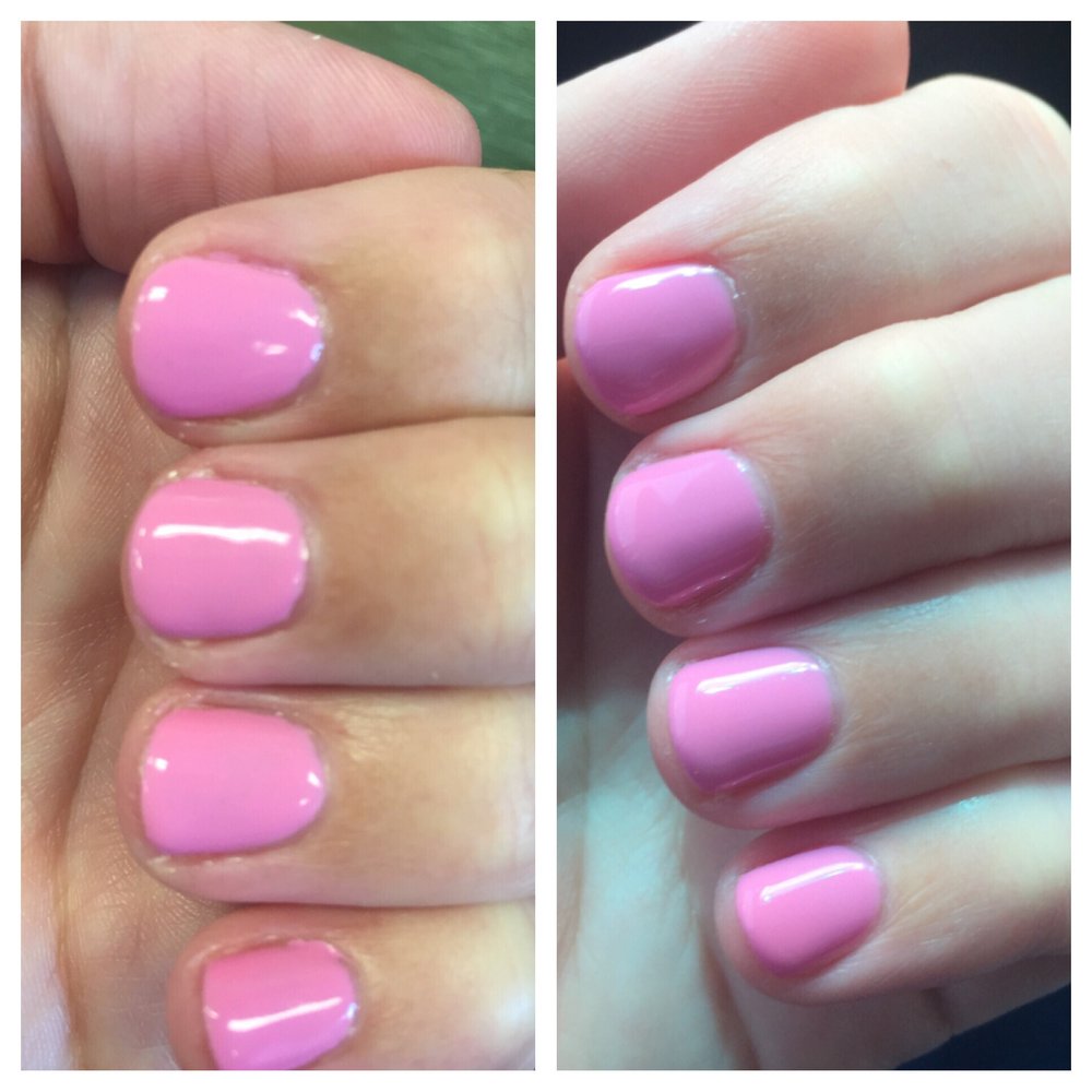 Paradise Nail Spa - On the left was first nail job then the owner redid them for me on right, 100% better!!! - Nail Salons Near Me - North Charleston, South Carolina Paradise Nail Spa - On the left was first nail job then the owner redid them for me on right, 100% better!!! - Nail Salons Near Me - North Charleston, South Carolina
