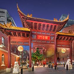 Chinatown Melbourne - Chinatown Melbourne Australia at Twilight