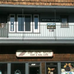 Randall Acevedo, DDS - Top floor. No he is not in the hair salon