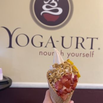 Yoga-urt - Vanilla with strawberries and granola! - Ice Cream & Frozen Yogurt Near Me - Glendale, California Yoga-urt - Vanilla with strawberries and granola! - Ice Cream & Frozen Yogurt Near Me - Glendale, California