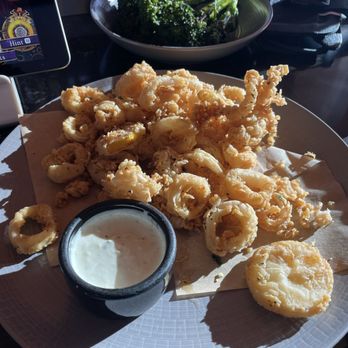 The Kitchen By Wolfgang Puck - Fried calamari and broccolini - Pizza Near Me - Greer, South Carolina
