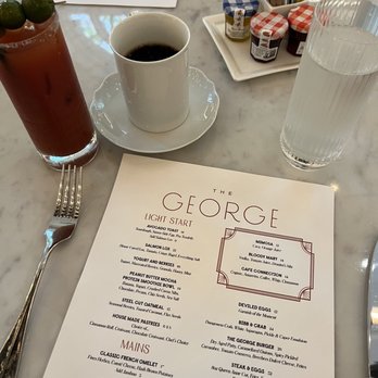 The George - Brunch menu, Bloody Mary, and black coffee - New American Near Me - Seattle, Washington The George - Brunch menu, Bloody Mary, and black coffee - New American Near Me - Seattle, Washington