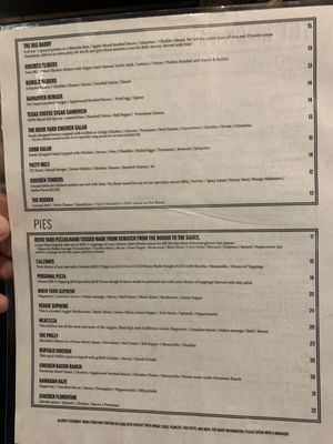 Menu photo 5 The Rock Yard Kitchen & Bar Trenton, TX