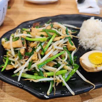 Seasons Taiwanese Eatery - Stir fried tofu and veggies lunch plate (also included a soy marinated hard boiled egg, steamed rice, and Taiwanese kimchee) - Taiwanese Near Me - Honolulu, Hawaii Seasons Taiwanese Eatery - Stir fried tofu and veggies lunch plate (also included a soy marinated hard boiled egg, steamed rice, and Taiwanese kimchee) - Taiwanese Near Me - Honolulu, Hawaii