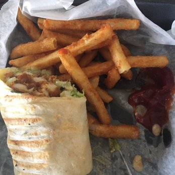 The Alcove - My half eaten honey mustard chicken wrap! I'm not sure what they put in the fries but they're the bomb. - Sandwiches Near Me - Pittsburgh, Pennsylvania The Alcove - My half eaten honey mustard chicken wrap! I'm not sure what they put in the fries but they're the bomb. - Sandwiches Near Me - Pittsburgh, Pennsylvania