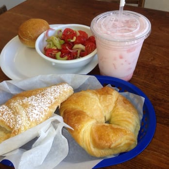 Paris Bakery Cafe - Tomato salad, plain croissant, and a cream cheese croissant $12.15. What a steal! - Bakeries Near Me - Monterey, California Paris Bakery Cafe - Tomato salad, plain croissant, and a cream cheese croissant $12.15. What a steal! - Bakeries Near Me - Monterey, California