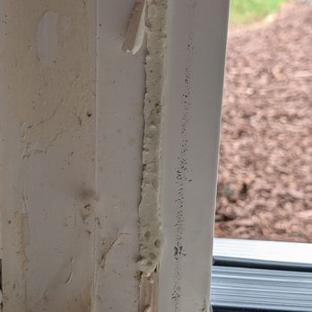 Kelly Window & Door - what the installers did to the brand new door frame - Windows Installation Near Me - Cary, North Carolina