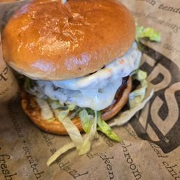 Green chili cheeseburger