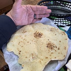 Hilda's Kitchen - Tortilla bigger than my hand.