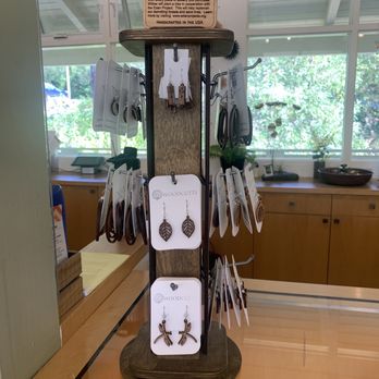 Santa Barbara Botanic Garden - Earrings made of wood. A purchase helps support the planting of a new tree. Yes, I bought a pair. - Botanical Gardens Near Me - Santa Barbara, California Santa Barbara Botanic Garden - Earrings made of wood. A purchase helps support the planting of a new tree. Yes, I bought a pair. - Botanical Gardens Near Me - Santa Barbara, California