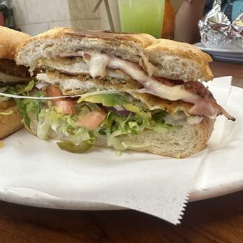 Taqueria Mariscos - Chicken and ham sandwich with fries - Mexican Near Me - Concord, California