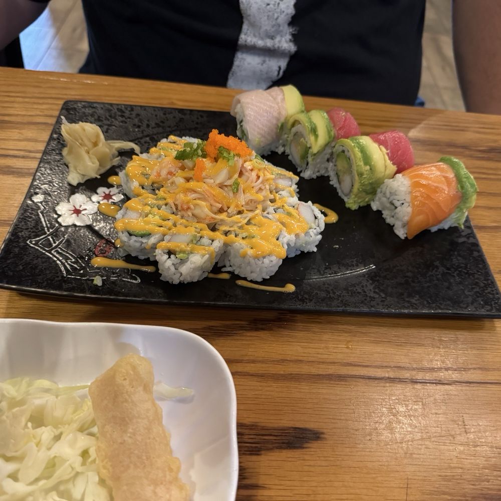 YoshiSushi - Rainbow roll and volcano roll - Sushi Bars Near Me - Wilmington, North Carolina YoshiSushi - Rainbow roll and volcano roll - Sushi Bars Near Me - Wilmington, North Carolina