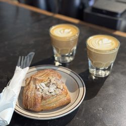 Rowan Coffee - Cortado and almond danish.