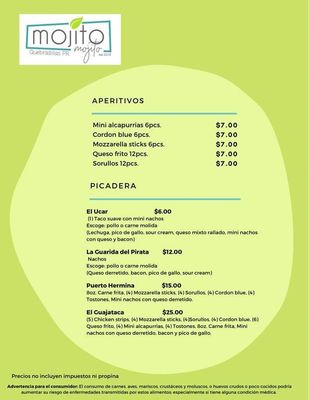 Menu photo 2 Mojito Mojito by Chinchorro 113 Quebradillas, PR Menu photo 2 Mojito Mojito by Chinchorro 113 Quebradillas, PR