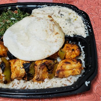 Fufu's - Chicken kabob plate - Mediterranean Near Me - Redlands, California