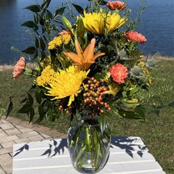 Avenue Floral & Design - Thank you, Theresa! You certainly made our day with this beautifully created eye-catching outburst of fall colors.
