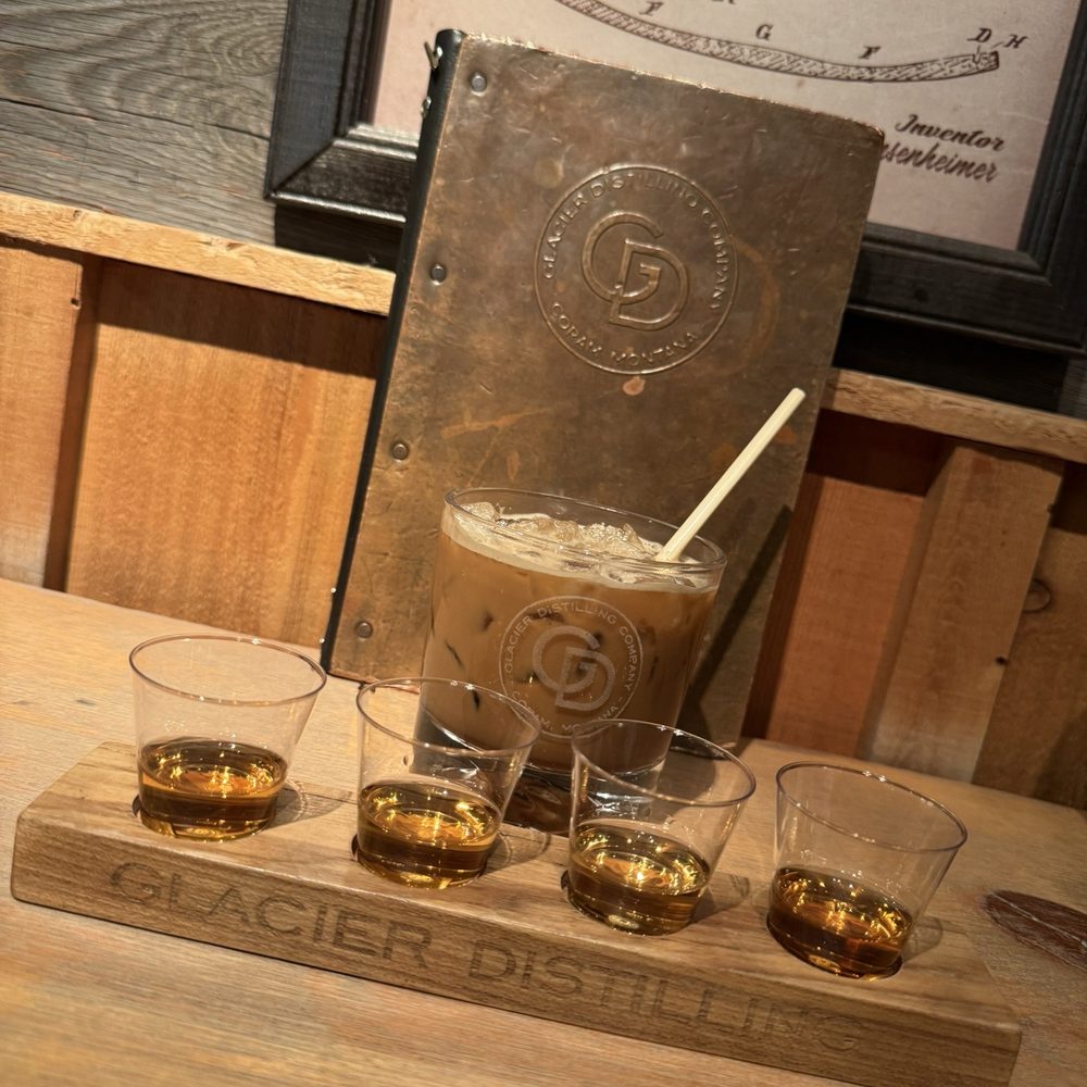 Glacier Distilling Company - Whiskey flight - Beer, Wine & Spirits Near Me - Coram, Montana