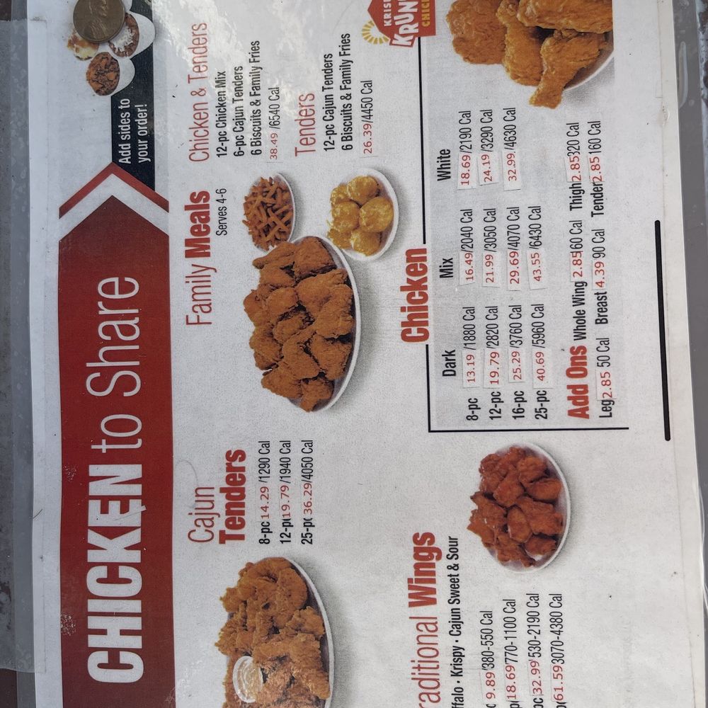 Krispy Krunchy Chicken - Updated menu pricing - Cajun/Creole Near Me - Port Isabel, Texas Krispy Krunchy Chicken - Updated menu pricing - Cajun/Creole Near Me - Port Isabel, Texas