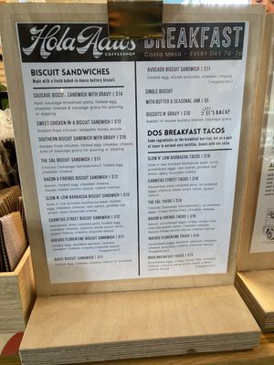 Menu photo 4 Hola Adios Coffeeshop Costa Mesa, CA Menu photo 4 Hola Adios Coffeeshop Costa Mesa, CA