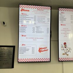Mister Clucker - Menu