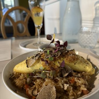 Blush Restaurant & Bakery - Japanese Omelete Omicure (added truffles) - Breakfast & Brunch Near Me - San Antonio, Texas Blush Restaurant & Bakery - Japanese Omelete Omicure (added truffles) - Breakfast & Brunch Near Me - San Antonio, Texas