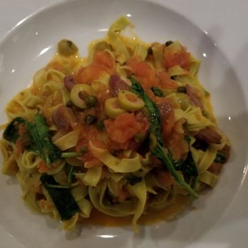 Tempo - Pasta special made vegetarian, spinach linguini with tomatoes olives & capers - Bars Near Me - Waltham, Massachusetts Tempo - Pasta special made vegetarian, spinach linguini with tomatoes olives & capers - Bars Near Me - Waltham, Massachusetts