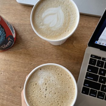 Artís Coffee - Soy latte and and soy vanilla latte (with the 3 ) - Coffee & Tea Near Me - Berkeley, California
