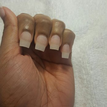 Nails Allure - Before she painted them. - Nail Salons Near Me - Rockville, Maryland