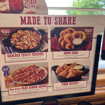 Bob Evans - Table Menu - Breakfast & Brunch Near Me - Waverly, Ohio