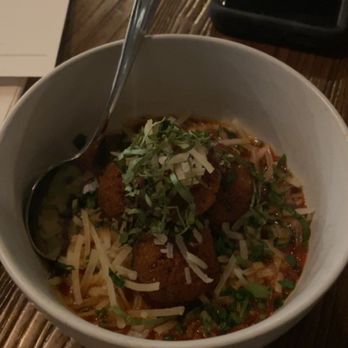 The Bricks Pizzeria - a bowl of pasta and meatballs - Pizza Near Me - Grosse Pointe Park, Michigan