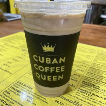 Cuban Coffee Queen Clinton Square Market - Iced coffee (café con leche...yummy) - Coffee & Tea Near Me - Key West, Florida