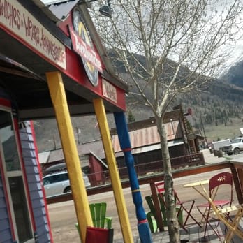 Avalanche Brewing - View on the porch. - Pizza Near Me - Silverton, Colorado Avalanche Brewing - View on the porch. - Pizza Near Me - Silverton, Colorado