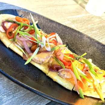 Cayton's Restaurant - Pork flatbread with a substitution of salmon. The Kitchen graciously, accommodated our request. Absolutely delicious! - New American Near Me - Marana, Arizona Cayton's Restaurant - Pork flatbread with a substitution of salmon. The Kitchen graciously, accommodated our request. Absolutely delicious! - New American Near Me - Marana, Arizona