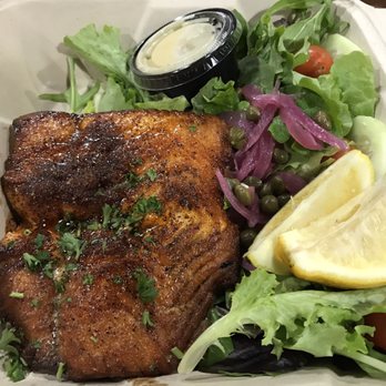 Encinitas Fish Shop - Grilled salmon... good char - Seafood Near Me - Encinitas, California Encinitas Fish Shop - Grilled salmon... good char - Seafood Near Me - Encinitas, California