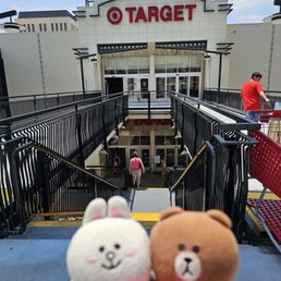 Entrance from the upper level of the parking structure