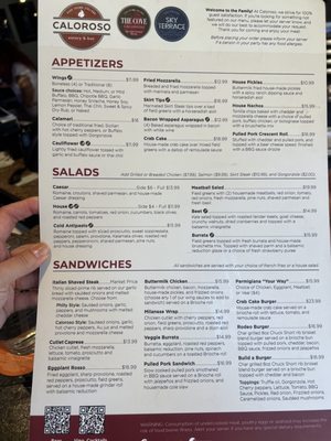 Menu photo 1 Caloroso Eatery & Bar Shelton, CT