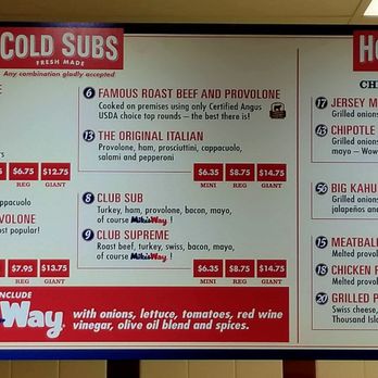 Jersey Mike's Subs - Menu - Fast Food Near Me - Mesa, Arizona