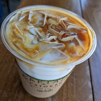 Captain + Stoker - Iced vanilla latte with almond milk. $6.44. - Coffee Roasteries Near Me - Monterey, California Captain + Stoker - Iced vanilla latte with almond milk. $6.44. - Coffee Roasteries Near Me - Monterey, California