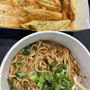 Bafang Dumpling - Chicken & corn potstickers and sesame noodle - Taiwanese Near Me - San Diego, California