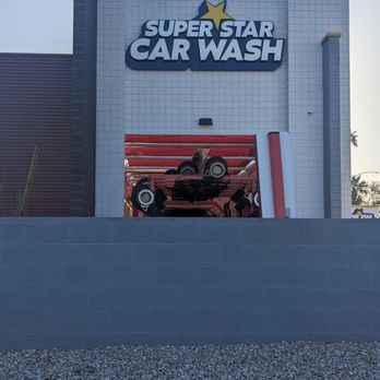 Super Star Car Wash - Magnolia Ave & Speedway Blvd - Exterior photo of the business from the street - Car Wash Near Me - Tucson, Arizona