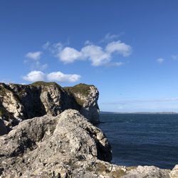 Kinbane Castle - View from below