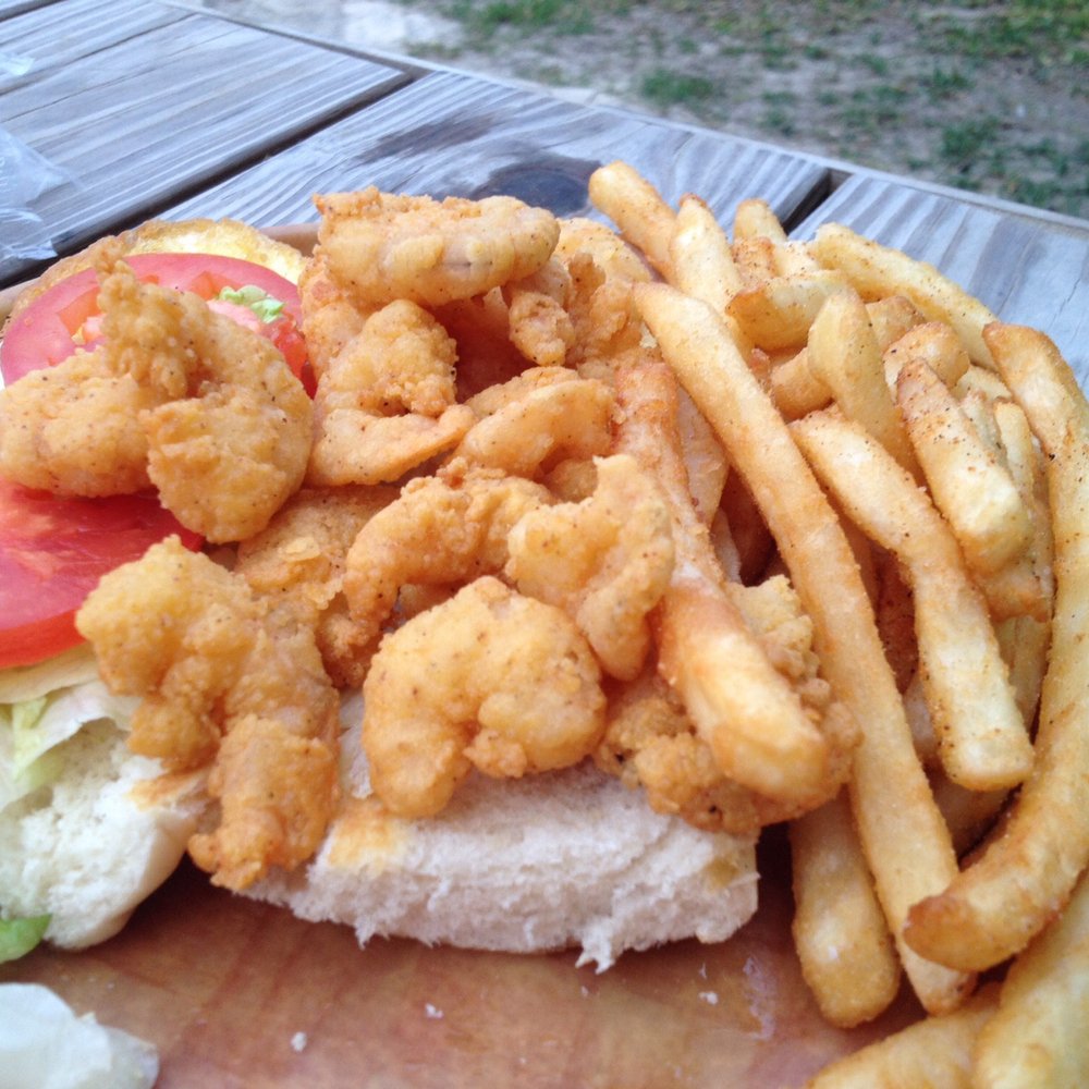 Stingaree - Shrimp Po'boy - Seafood Near Me - Crystal Beach, Texas Stingaree - Shrimp Po'boy - Seafood Near Me - Crystal Beach, Texas