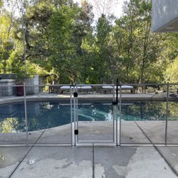 Summerfield Pool Safety - Simple straight shot pool fence to cut the backyard in half, keeping the little ones safe from the pool.