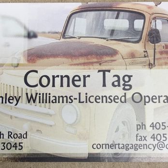Corner Tag Agency - Registration Services Near Me - Harrah, Oklahoma Corner Tag Agency - Registration Services Near Me - Harrah, Oklahoma