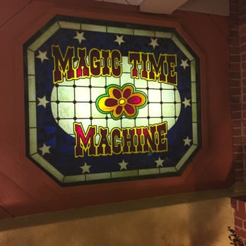 Magic Time Machine - Stained Glass Sign Outside - Bars Near Me - Dallas, Texas