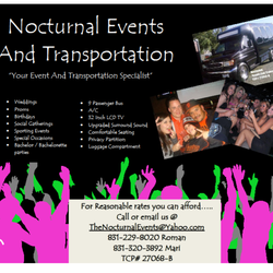 Nocturnal Events & Transportation