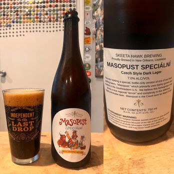 Skeeta Hawk Brewing - Masopust Specialni- Dark Czech Lager - Breweries Near Me - New Orleans, Louisiana Skeeta Hawk Brewing - Masopust Specialni- Dark Czech Lager - Breweries Near Me - New Orleans, Louisiana