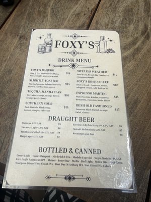 Menu photo 1 Foxy's Proper Pub Austin, TX