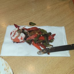 These are the added vegetables that I asked her not to put in my fajitas because I am allergic to bell peppers These are the added vegetables that I asked her not to put in my fajitas because I am allergic to bell peppers